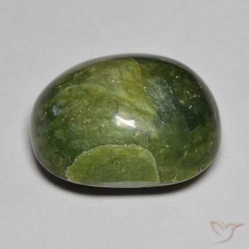 Opala Verde Terroso Natural 14.20ct, oval, Opaco