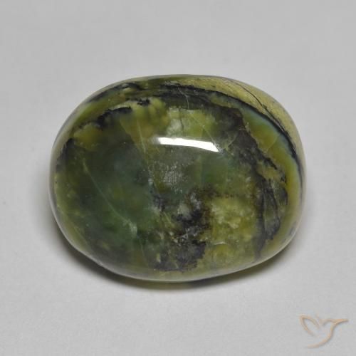 12.72ct Natural Verde floresta Opala, oval, Opaco