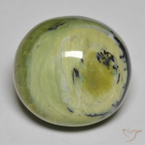 24.39ct Natural Verde médio Opala, oval, Opaco