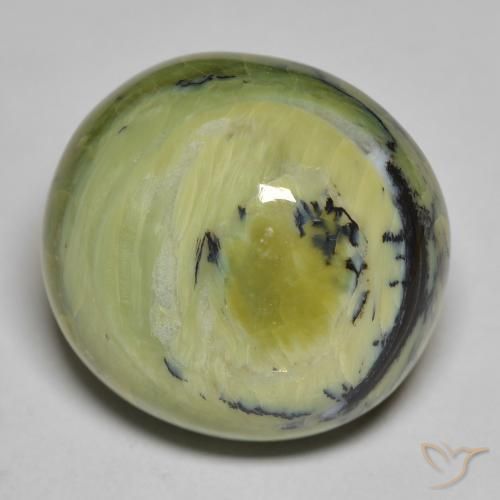 Opala Verde médio Natural 24.39ct, oval, Opaco