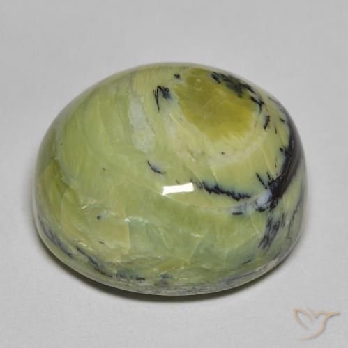 Opala Verde médio Natural 24.39ct, oval, Opaco