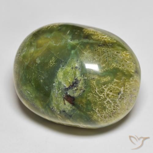 Opala verde quente Natural 51.20ct, oval, Opaco