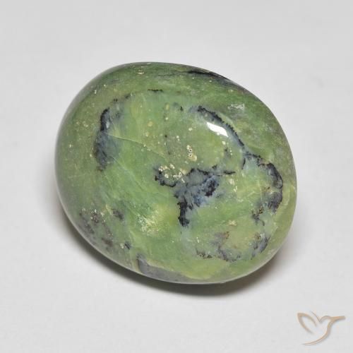 Opala verde quente Natural 10.16ct, oval, Opaco