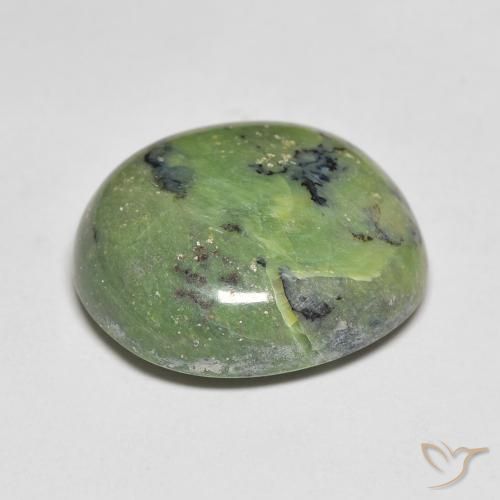 Opala verde quente Natural 10.16ct, oval, Opaco