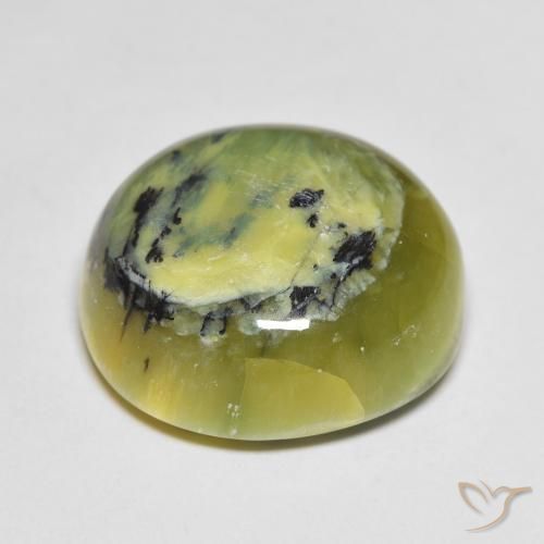 Opala verde quente Natural 15.08ct, oval, Opaco