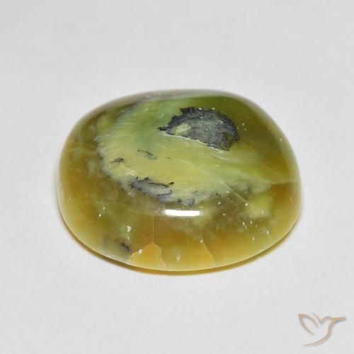 Opala Verde amarelado Natural 11.95ct, oval, Opaco