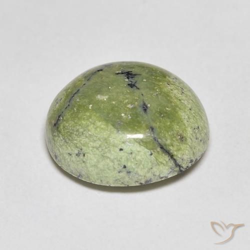 Opala Verde amarelado Natural 4.64ct, oval, Opaco