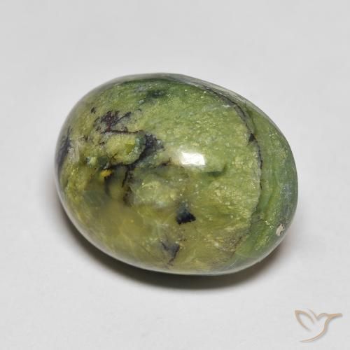 Opala verde quente Natural 13.83ct, oval, Opaco