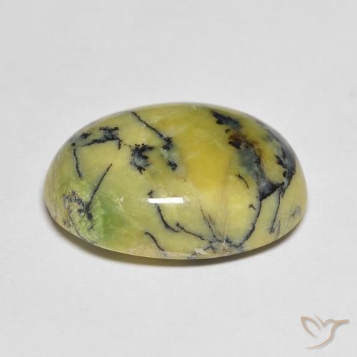 Opala verde quente Natural 9.96ct, oval, Opaco