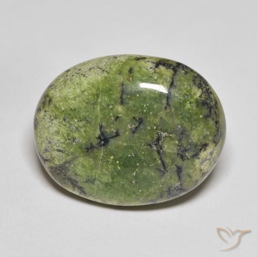 18.09ct Natural Verde amarelado Opala, oval, Opaco