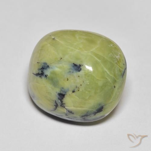 Opala Verde amarelado Natural 14.28ct, oval, Opaco