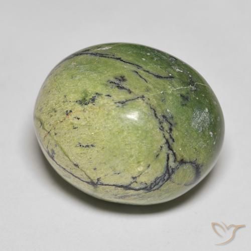 Opala Verde médio Natural 18.90ct, oval, Opaco