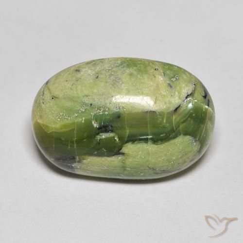 8.21ct Natural Verde médio Opala, oval, Opaco