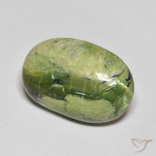 Opala Verde médio Natural 8.21ct, oval, Opaco