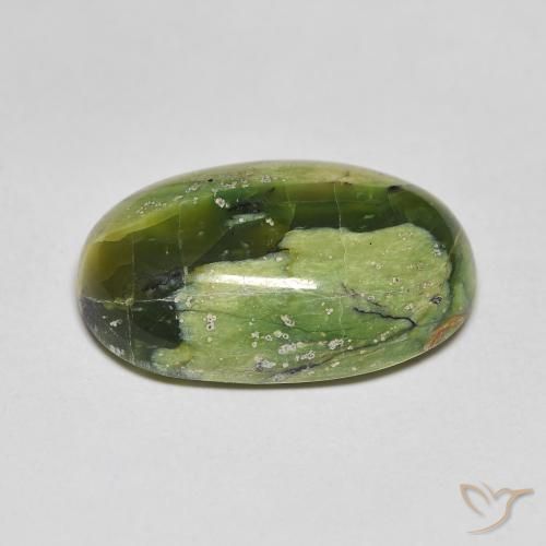 Opala Verde médio Natural 8.21ct, oval, Opaco