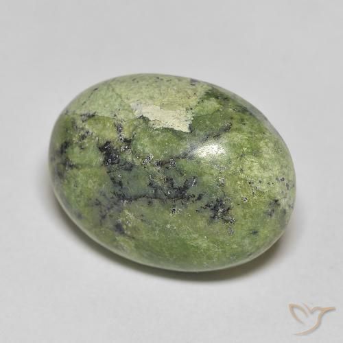 Opala Verde amarelado Natural 10.14ct, oval, Opaco