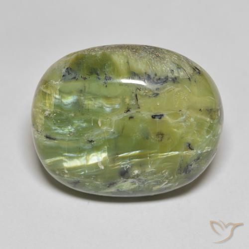 25.34ct Natural Verde médio Opala, Almofada, Opaco