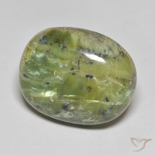 Opala Verde médio Natural 25.34ct, Almofada, Opaco