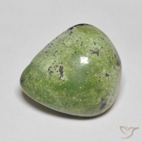 9.03ct Natural Verde Terroso Opala, Formato de pêra, Opaco