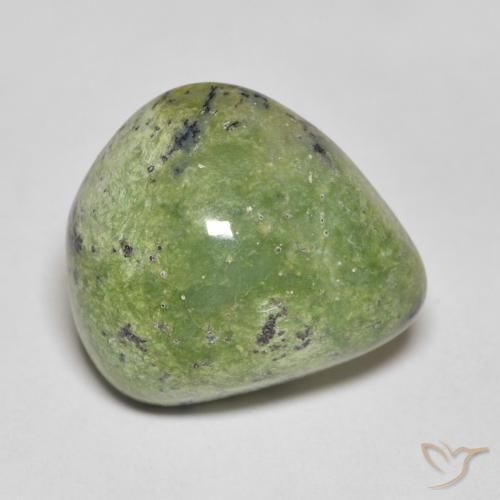 Opala Verde Terroso Natural 9.03ct, Formato de pêra, Opaco