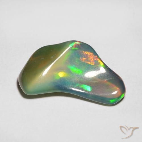 2.14ct Natural Multicolorido Opala, Chique, Translúcido