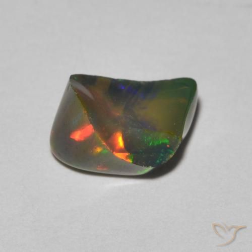 1.05ct Natural Multicolorido Opala, Chique, Translúcido