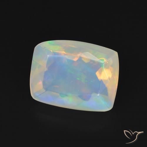 Opala Multicolorido Natural 1.54ct, Almofada, Transparente