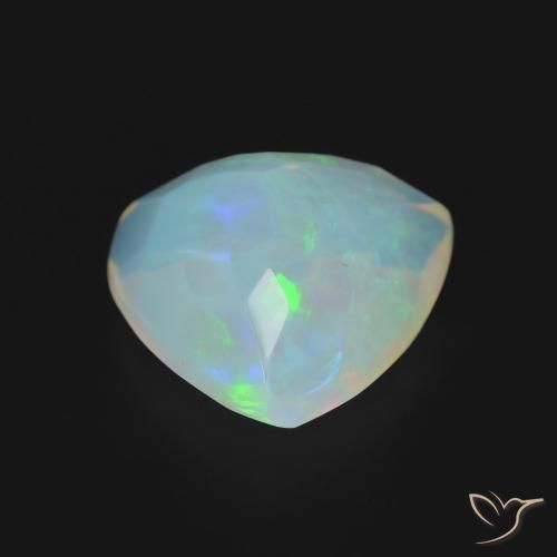 Opala Multicolorido Natural 2.98ct, Trilhão, Transparente
