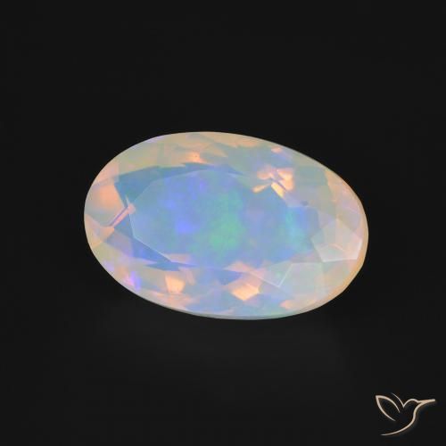 Opala Multicolorido Natural 3.34ct, oval, Transparente