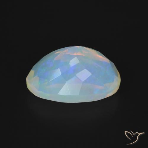 Opala Multicolorido Natural 3.34ct, oval, Transparente