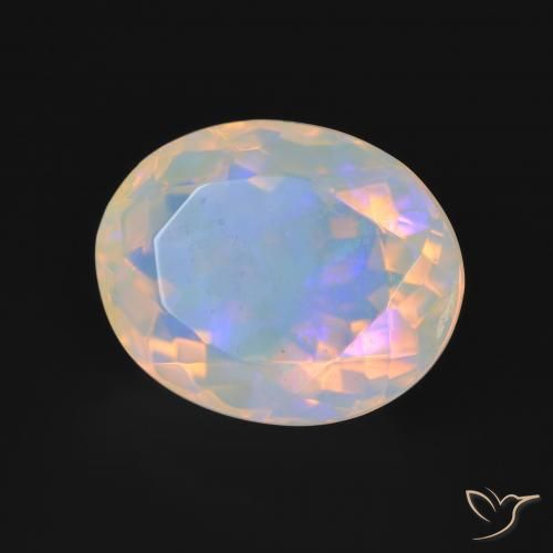 Opala Multicolorido Natural 4.02ct, oval, Transparente