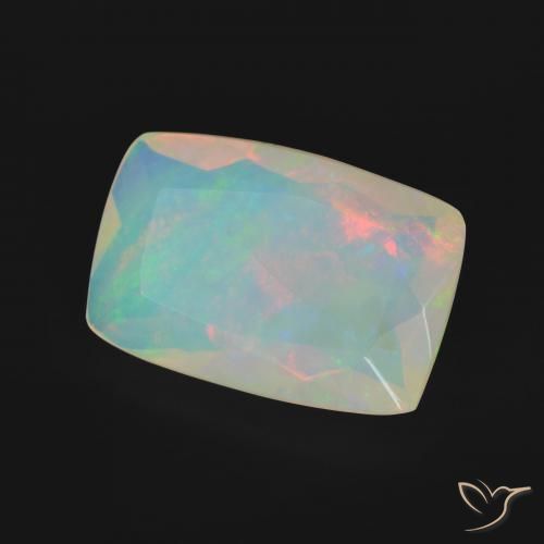 Opala Multicolorido Natural 3.02ct, Almofada, Transparente