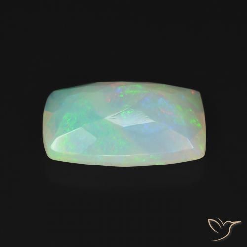 Opala Multicolorido Natural 3.02ct, Almofada, Transparente