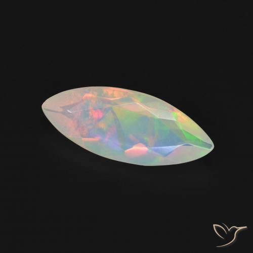 Opala Multicolorido Natural 1.09ct, Marquesa, Transparente