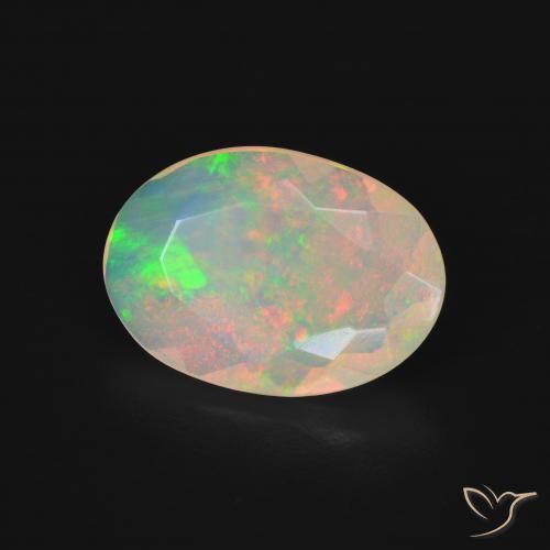 Opala Multicolorido Natural 2.66ct, oval, Transparente