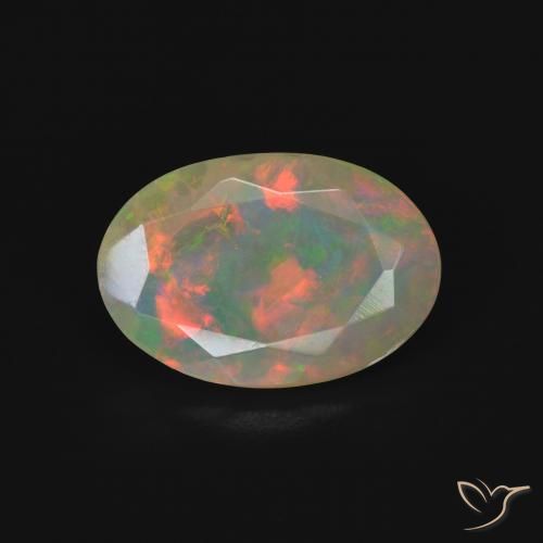 1.73ct Natural Multicolorido Opala, oval, Transparente