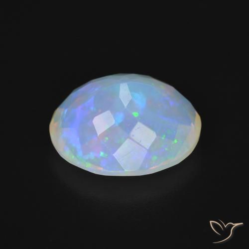 Opala Multicolorido Natural 4.32ct, oval, Transparente