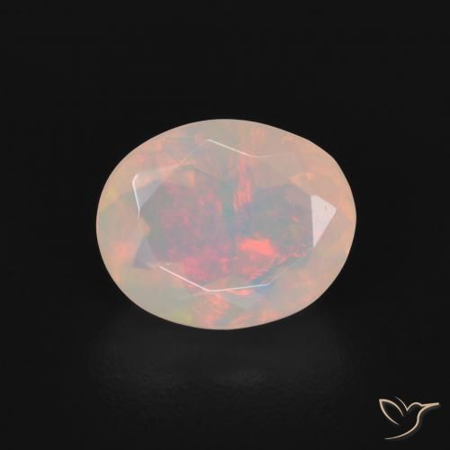 1.20ct Natural Multicolorido Opala, oval, Transparente