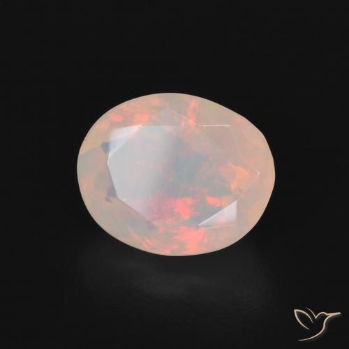 Opala Multicolorido Natural 1.20ct, oval, Transparente