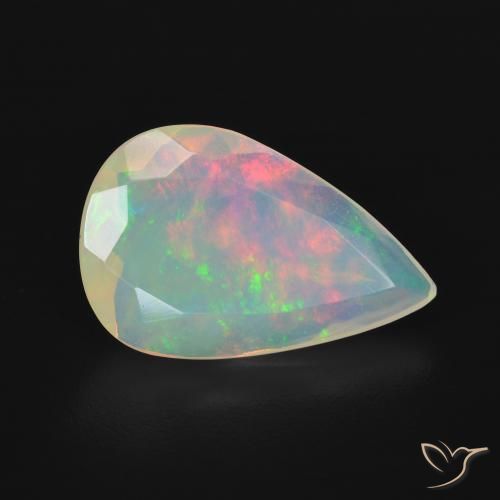Opala Multicolorido Natural 2.50ct, Formato de pêra, Transparente