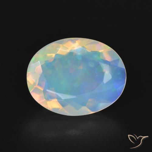 2.76ct Natural Multicolorido Opala, oval, Transparente