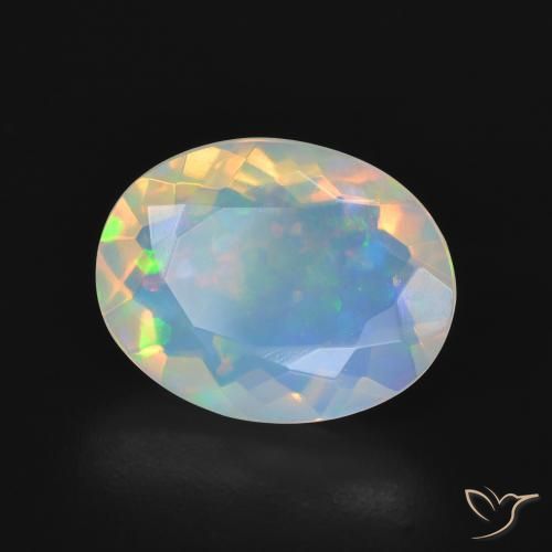 Opala Multicolorido Natural 2.76ct, oval, Transparente