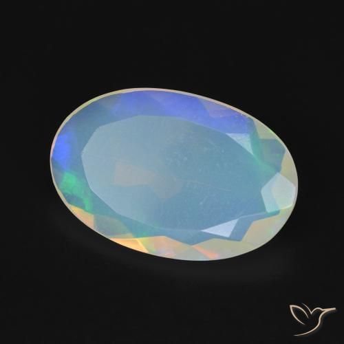 Opala Multicolorido Natural 3.40ct, oval, Transparente