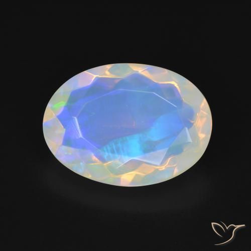4.41ct Natural Multicolorido Opala, oval, Transparente
