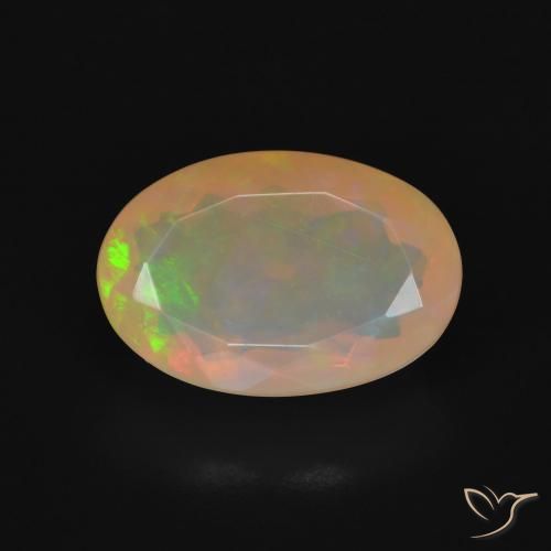 3.78ct Natural Multicolorido Opala, oval, Transparente