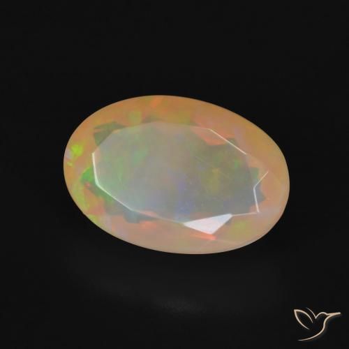 Opala Multicolorido Natural 3.78ct, oval, Transparente