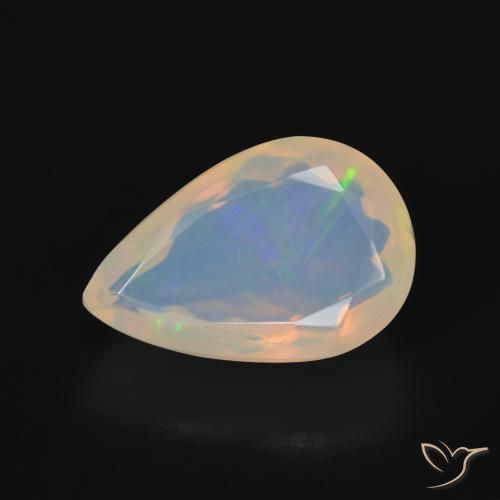 5.50ct Natural Multicolorido Opala, Formato de pêra, Transparente