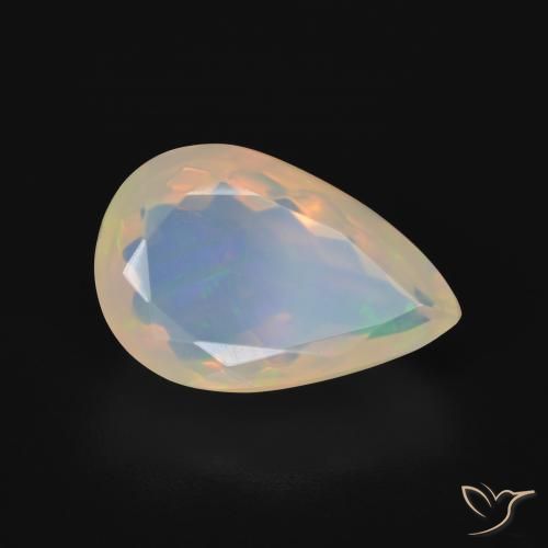 Opala Multicolorido Natural 5.50ct, Formato de pêra, Transparente