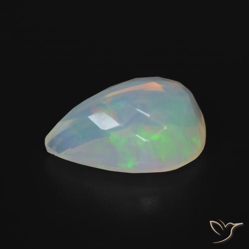 Opala Multicolorido Natural 5.50ct, Formato de pêra, Transparente