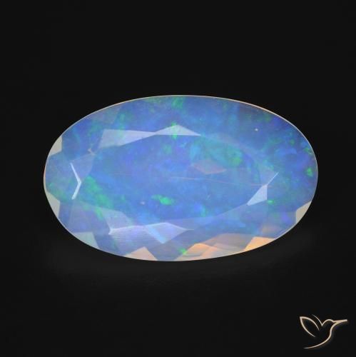 5.88ct Natural Multicolorido Opala, oval, Transparente